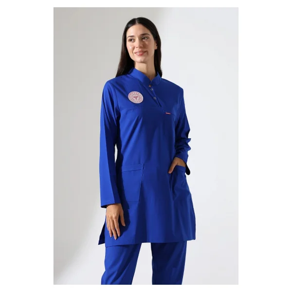 Bilenn Tekstil Soft Likralı Tesettür Forma Takım Iki Çıtçıt Dazzlıng Blue - Görsel 3