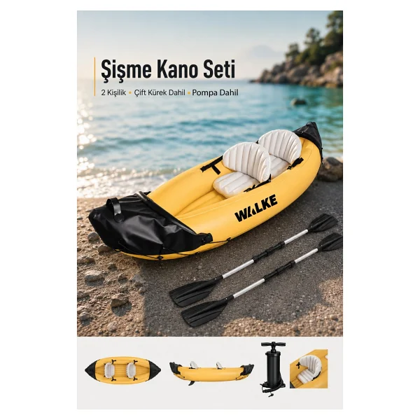 Walke 15101 Premium 321 cm 2 Kişilik Şişme Kano - Görsel 8