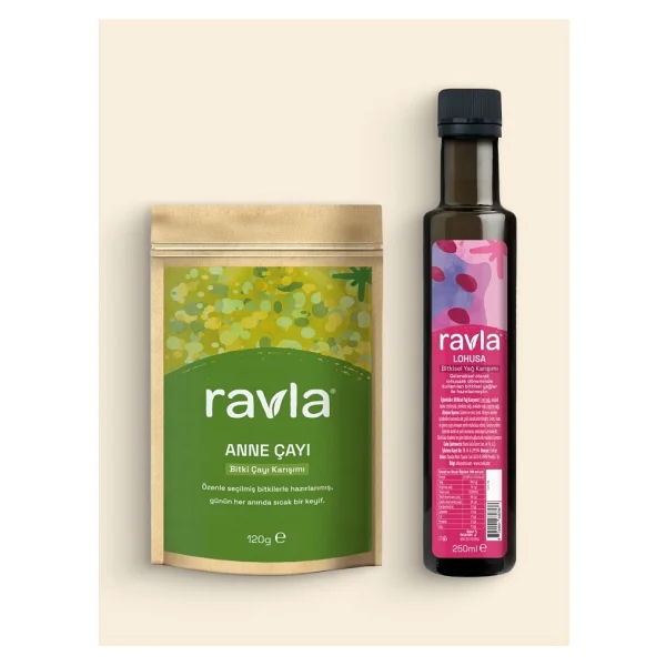Ravla 2'li Ürün - Anne Çayı - 120g / Lohusa Bitkisel Yağ Karışım - 250ml - Görsel 3