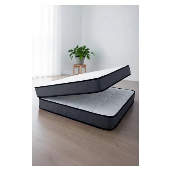 Bonbon Katlanır Yatak 90X200 - Ortopedik Sert Sünger, Katlanabilir Yer Yatağı, Yer Minderi - 90 x 200 cm - Gri - Görsel 3