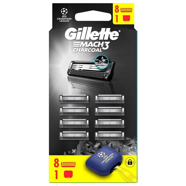 Gillette Mach3 Charcoal 8'li Yedek Tıraş Bıçağı - Görsel 6