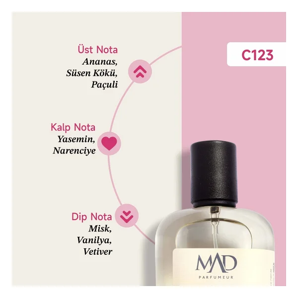 MAD C123 Selective 100 ml Kadın Parfüm - Görsel 4
