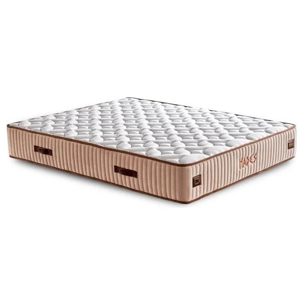 Niron Yatak Hades Yatak 180X200 cm Çift Kişilik 30 cm Kalınlığında Paket Yaylı Lüks Yatak Orta Sert Krem Kumaş - Bej - 180 x 200 cm - Görsel 8