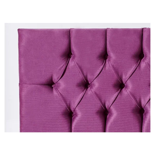 Niron Purple Baza Ve Başlık Seti 120x200 Cm Tek Kişilik Sandıklı Mor Kumaş Baza Ve Başlığı - Görsel 8