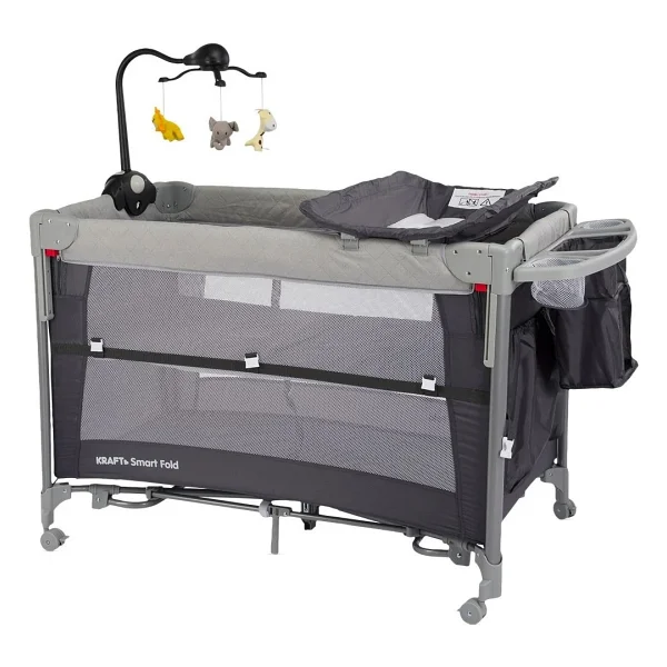 Kraft Smart Fold Gri Anne Yanı Oyun Parkı - Görsel 10