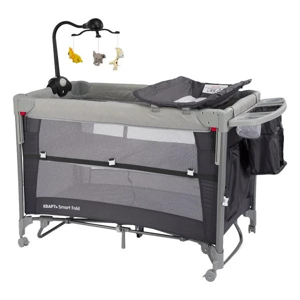 Kraft Smart Fold Gri Anne Yanı Oyun Parkı - Görsel 2