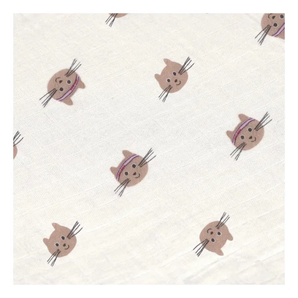 Lassig Tiny Team 3'lü Müslin Örtü 60 x 60cm Kedi Temalı - Görsel 10