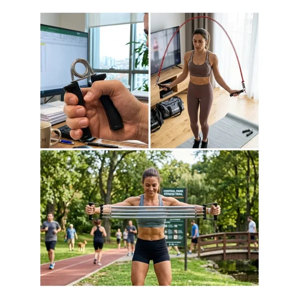 Ev Fitness Seti Kardiyo Ve Kas Geliştirme Egzersiz Seti - Görsel 9