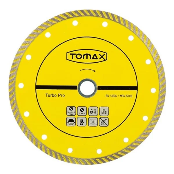 Tomax Turbo Elmas Mermer - Granit Kesme Testere 180x2.2x22 - Görsel 2