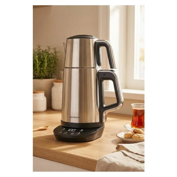 Bambum Rosse Dijital Inox Çelik Çay Makinesi - Görsel 5