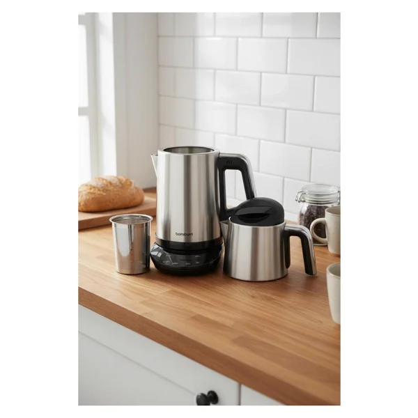 Bambum Rosse Dijital Inox Çelik Çay Makinesi - Görsel 2