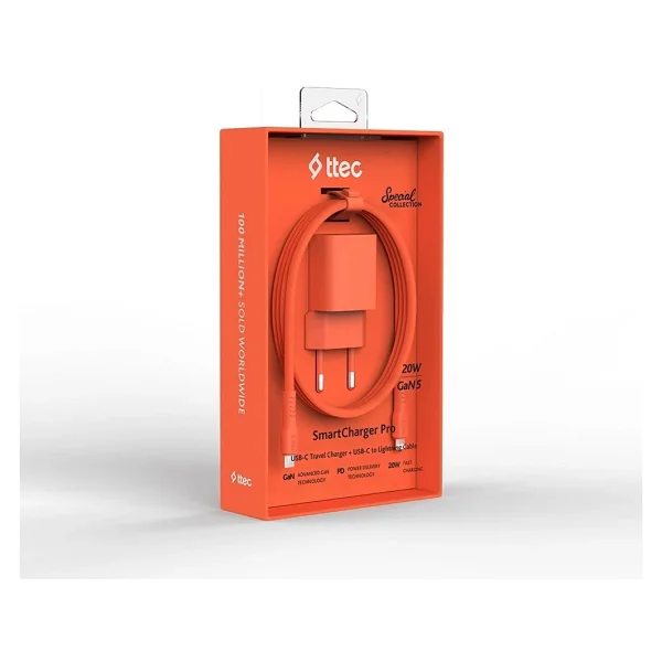 Ttec SmartCharger 2SCG20LNT 20 W Turuncu Lightning Kablolu Hızlı Şarj Aleti - Görsel 9