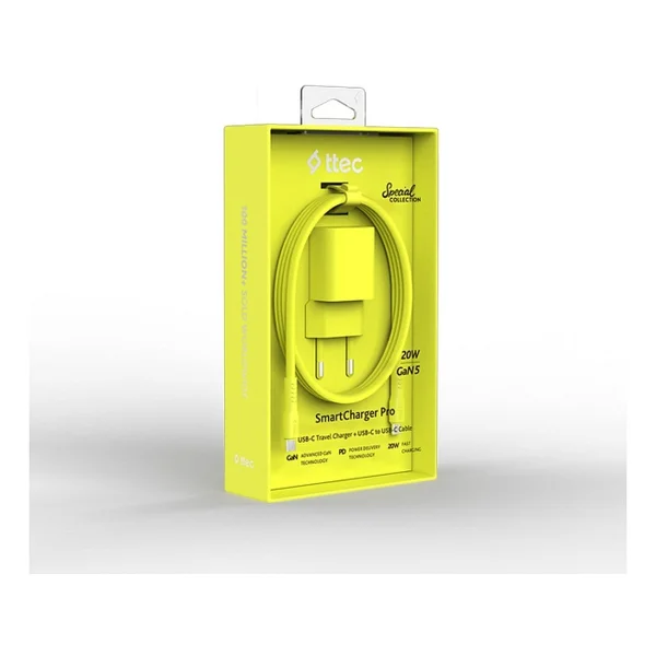 Ttec SmartCharger 2SCG20CNS 20 W Sarı Type-C Kablolu Hızlı Şarj Aleti - Görsel 9