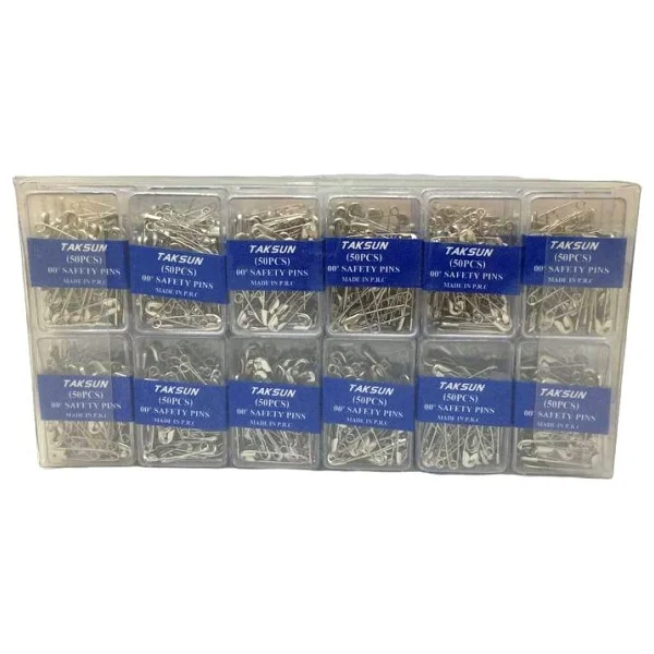 Taksun Safety PINS-958 Mini Çengelli Iğne No-00" 50 Adet.pls.kutu - 36'li Paket - Görsel 2