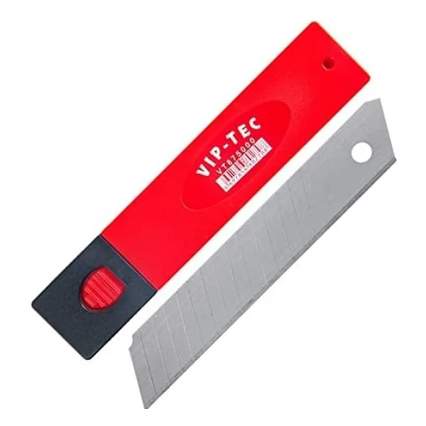 VIP-TEC Maket Bıçağı Yedeği 18 mm 0.5 mm Kalınlık 10 Adet - Görsel 2