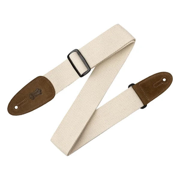 Levy's Gitar kemeri (Pamuk, Deri uçlar, yakl. 5 cm genişliğinde), Doğal - Görsel 2