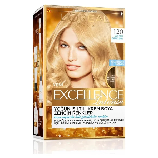 L'Oreal Paris Excellence Intense 120 Çok Açık Çarpıcı Sarı Saç Boyası - Görsel 3