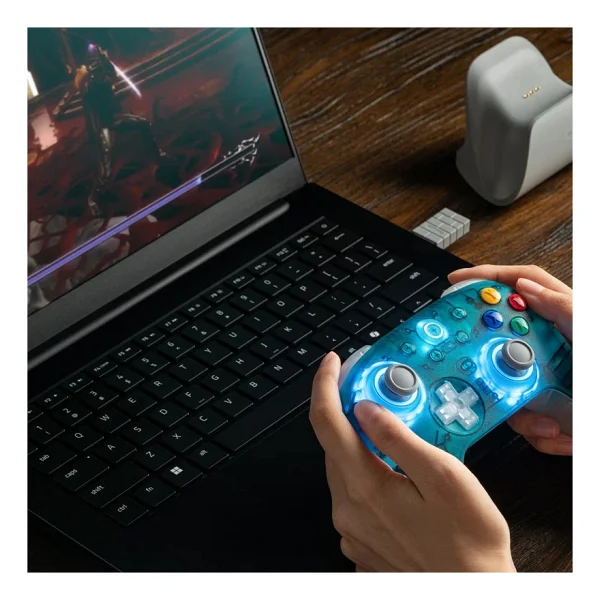 8Bitdo Ultimate 2 Açık Mavi Kablolu/Kablosuz PC Oyun Kolu - Görsel 4
