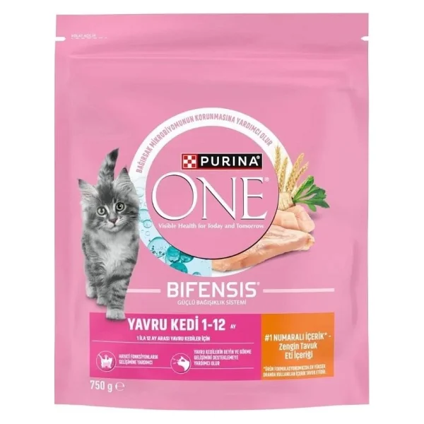 Purina One Tavuklu 750 gr Yavru Kedi Maması - Görsel 2