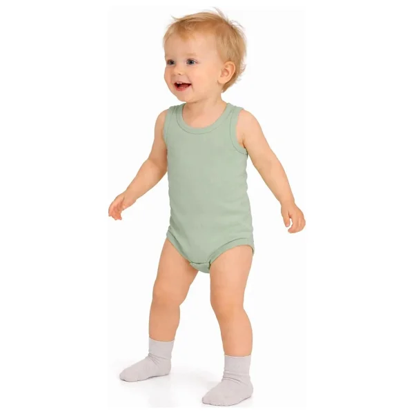 Civil Baby 3'lü Karışık Renk 3-36 Ay Çıtçıtlı Badi - Bej 18-24 Ay - Görsel 7