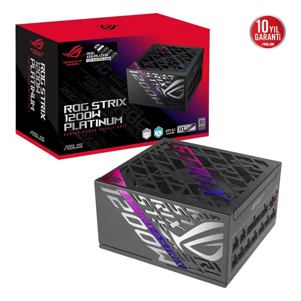 Asus ROG Strix Equalizer ROG-STRIX-1200P-GAMING-E Gen5.1 1200 W Power Supply - Görsel 2
