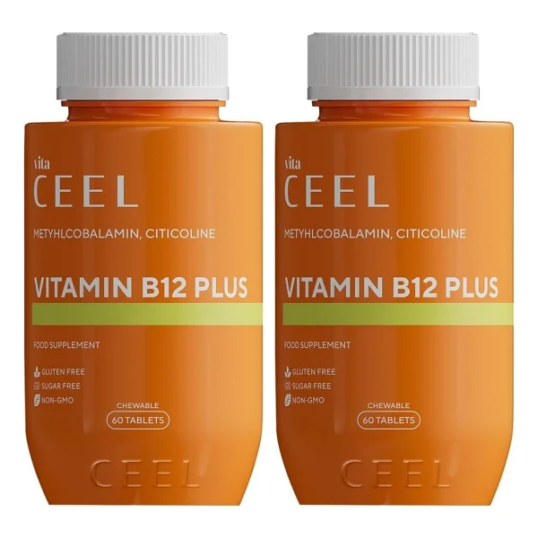 Ceel Vita Vitamin B12 Plus Dil Altı Tablet, Methylcobalamin, Citicoline, 60 Tablet (2 paketi) - Görsel 2
