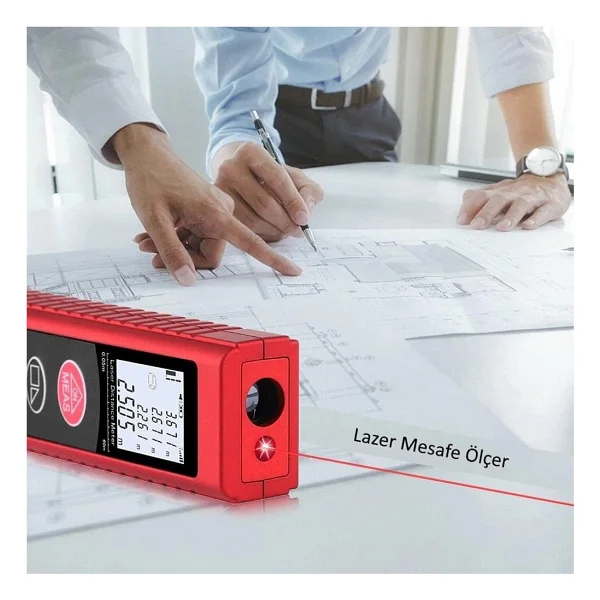 W-40 40 Metre Lazer Metre Mesafe Ölçer - Görsel 3