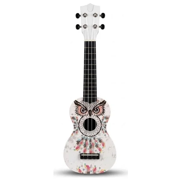 Soprano Ukulele Baykuş Desen Kapak - Görsel 2