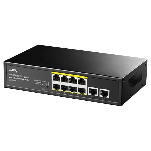 Cudy GS1010P 8 Port 10/100/1000 Mbps Gigabit PoE Switch - Görsel 3