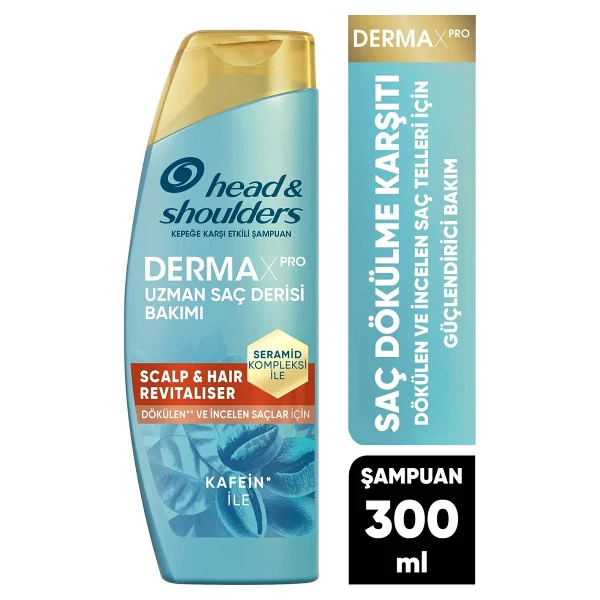 Head & Shoulders Derma X Pro Scalp Revitalizer 300 ml Saç Dökülmesine Karşı Kepek Şampuanı - Görsel 2