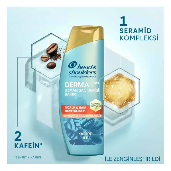 Head & Shoulders Derma X Pro Scalp Revitalizer 300 ml Saç Dökülmesine Karşı Kepek Şampuanı - Görsel 6