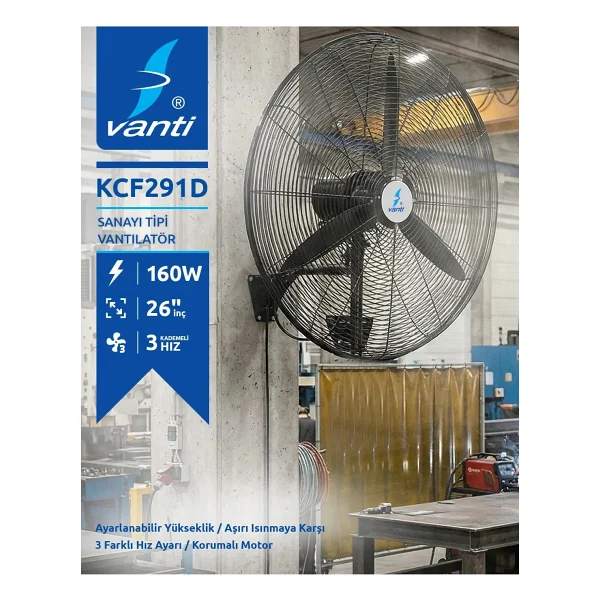 Vanti KCF291D Duvar Tipi Vantilatör - Görsel 5