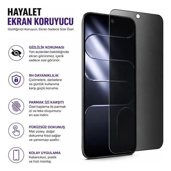Engo Tecno Spark 50 5G Hayalet Ekran Koruyucu Nano Şeffaf (KN8) - Görsel 4