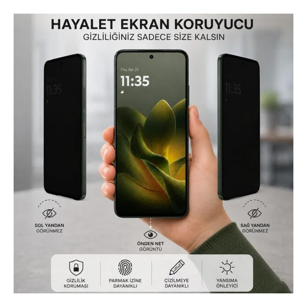 Engo Tecno Spark 50 5G Hayalet Ekran Koruyucu Nano Şeffaf (KN8) - Görsel 6
