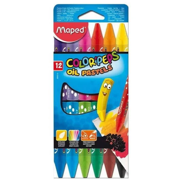 Maped Color Peps 12'li Yağlı Pastel Boya - Görsel 4