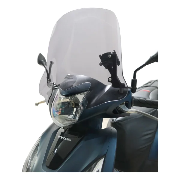 GP Kompozit Honda Dio 2021-2025 Uyumlu Kısa Ön Cam Füme 41 cm - Görsel 3