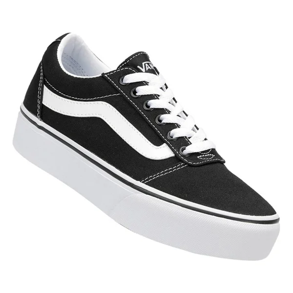 Vans Ward Platform VN0A3TLC1871 Siyah-Beyaz Kadın Spor Ayakkabı - Görsel 2