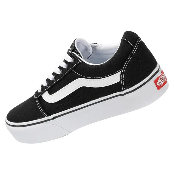 Vans Ward Platform VN0A3TLC1871 Siyah-Beyaz Kadın Spor Ayakkabı - Görsel 3