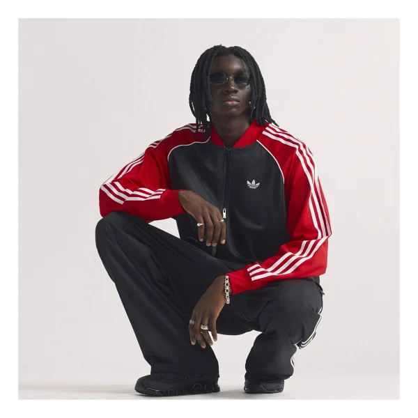 Adidas SST Loose Mesh Erkek Eşofman Üstü - Görsel 8