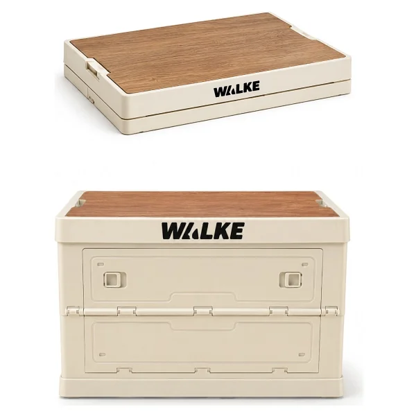 Walke CampBox Katlanabilir Kamp Masası ve Saklama Kutusu 50x38 cm Ahşap Kapaklı - Görsel 3