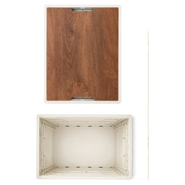 Walke CampBox Katlanabilir Kamp Masası ve Saklama Kutusu 50x38 cm Ahşap Kapaklı - Görsel 6