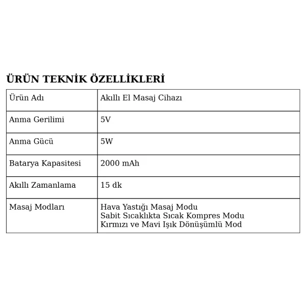 Walke E-01 Isıtmalı El Masaj Aleti - Görsel 7