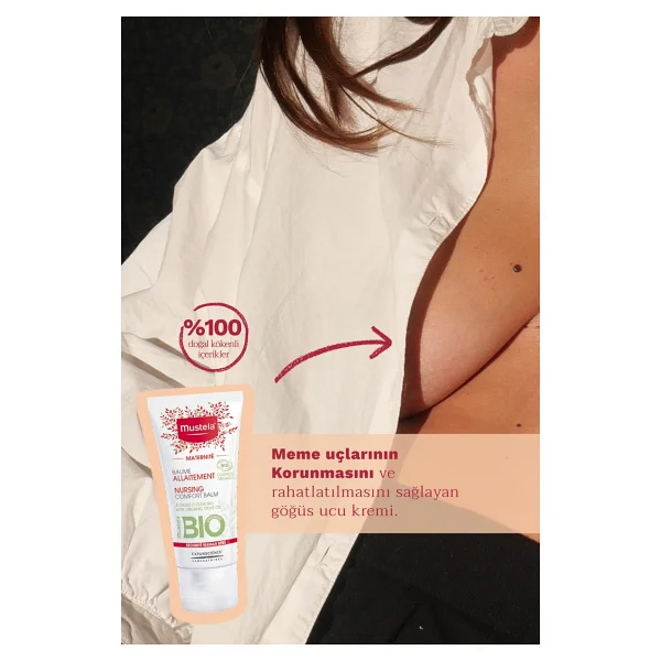 Mustela %100 Doğal İçerikli Emzirme Uyumlu Organik Sertifikalı Göğüs Ucu Kremi 30 ml - Görsel 4