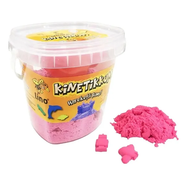 Lino Kovalı Kinetik Kum 500 gr Pembe - Görsel 2