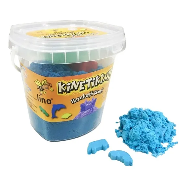 Lino Kovalı Kinetik Kum 500 gr Mavi - Görsel 2
