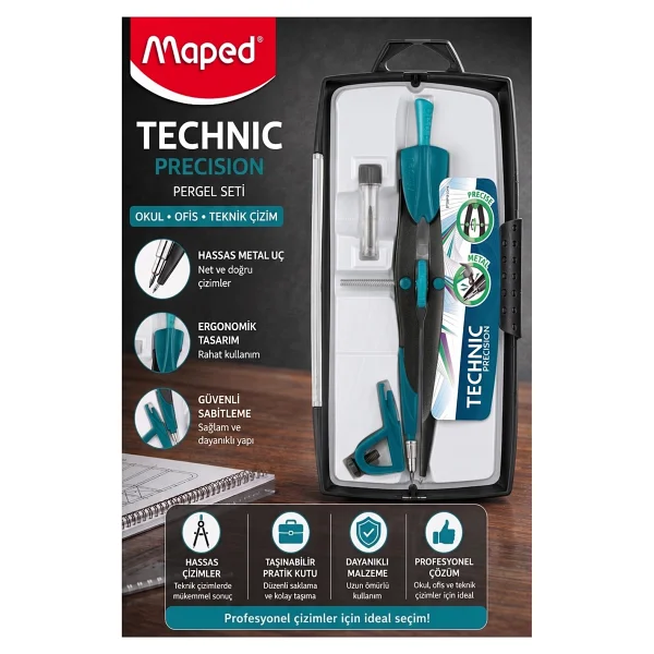 Maped Precision System Hassas 3'lü Pergel Seti 291010 - Görsel 2