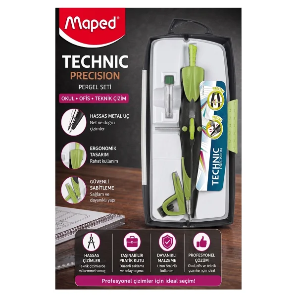 Maped Precision System Hassas 3'lü Pergel Seti 291010 - Görsel 3