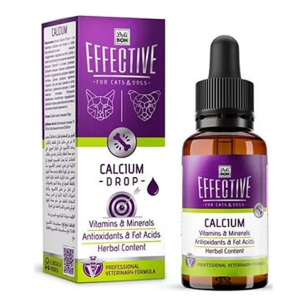 Delibon Effective Kalsiyum 50 ml Kedi Köpek Takviyesi - Görsel 5