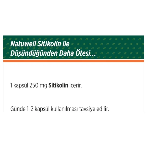 Natuwell Sitikolin 30 Kapsül - Görsel 6
