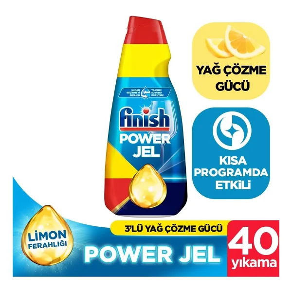 Hepsi Bir Arada Jel Bulaşık Makinesi Deterjanı 1000 ml Limonlu - Görsel 2